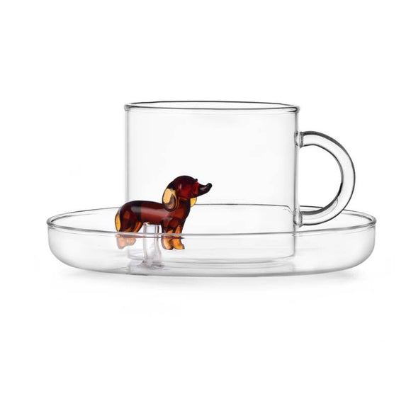 Dogs Tea cup w/saucer Bassotto