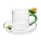 Fruit & Flowers Coffee Cup With Saucer Snail