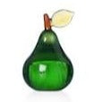 Fruit & Flowers Paperweight Pear Green