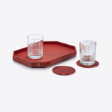 Octogone Tray S Red
