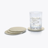 Octogone Coasters x4 Ivory