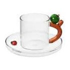 Fruit & Flowers Coffee Cup With Saucer Apple