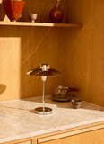Stepp 1-2-3 Table Lamp, Chrome