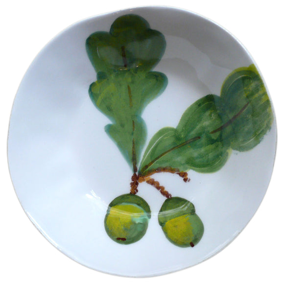 Majolica Oak Leaf Soup Plate