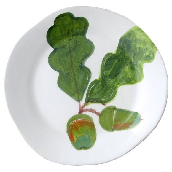 Majolica Oak Leaf Dessert Plate