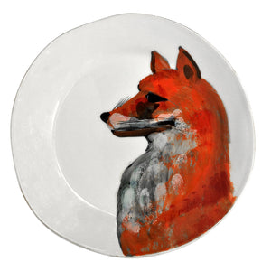 Majolica With Fox Dinner Plate