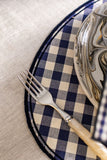 Filo Cotton Placemat, Sienna Blu  BLu