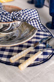 Filo Cotton Placemat, Sienna Blu  BLu