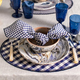 Filo Cotton Placemat, Sienna Blu  BLu