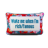 RIch and Famous Needlepoint pillow
