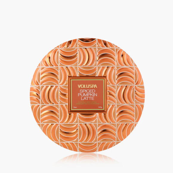 Spiced Pumpkin Latte 3 Wick Tin Candle