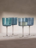 Gems Wine Glass Sapphire, Set of 4