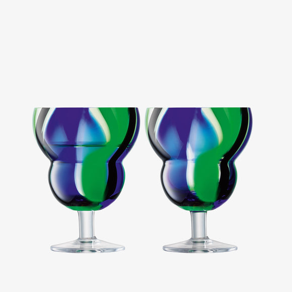 Folk Water/Wine Glass, Set of 2