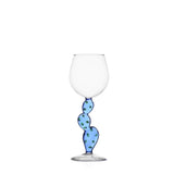 Desert Plants Wine Glass Cactus Light Blue