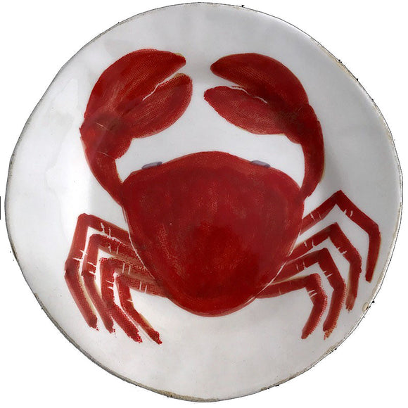 Majolica Crab Dessert Plate