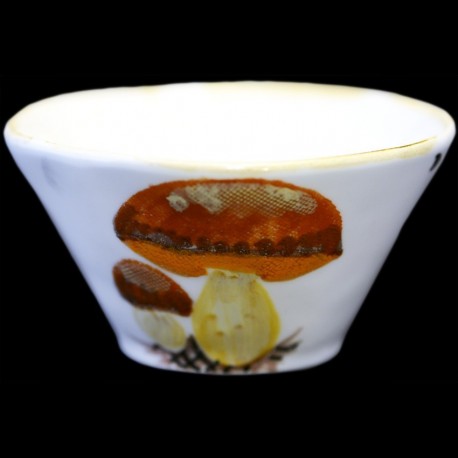 Majolica Porcini Mushroom Bowl