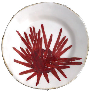 Majolica Sea Urchin Dessert Plate