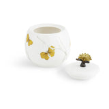 Butterfly Ginkgo Porcelain Tea Set - Sugar Pot