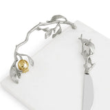 Pomegranate Silver & Gold Cheeseboard & Spreader