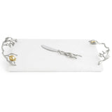Pomegranate Silver & Gold Cheeseboard & Spreader