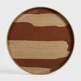 Second Nature Tray Glass - Auburn - Round - L