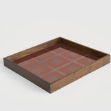 Pumpkin Glass Tray Square S
