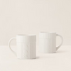 Cable-Knit Ceramic Mug Gift Set