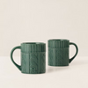 Cable-Knit Ceramic Mug Gift Set