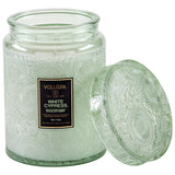 White Cypress Large Jar Candle