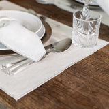 Filo Linen Placemat, Avorio - Silver