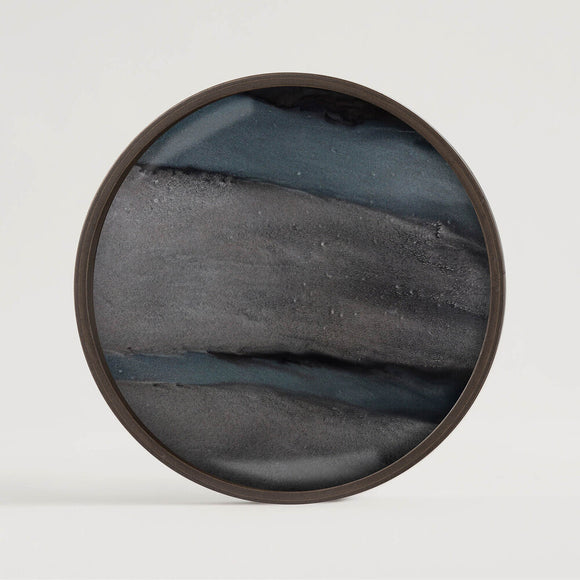 Graphic Organic glass valet tray