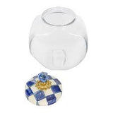 Royal Check Enamel Sweets Jar With Royal Ckeck Enamel Lid