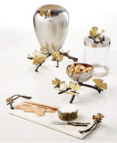 Butterfly Ginkgo Small Cheese Board w/knife, Nut Bowl, Large vase  - Michael Aram