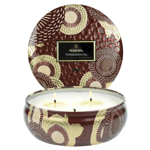 Forbidden Fig 3 Wick Tin Candle