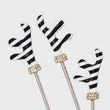 Stripey coral cocktail picks