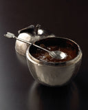 Apple Honey Pot with spoon michael aram - Silver