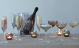 Polka Assorted Wine Glasses - Set of 4 - Metallic