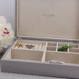 Large Chiffon Jewellery Box With Silver