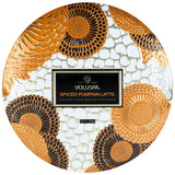Spiced Pumpkin Latte 3 Wick tin candle